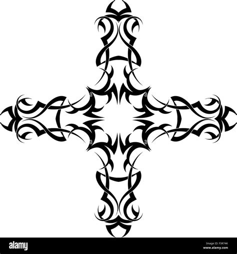 Tattoo Christian Cross Vector Art Stock Vector Image & Art - Alamy