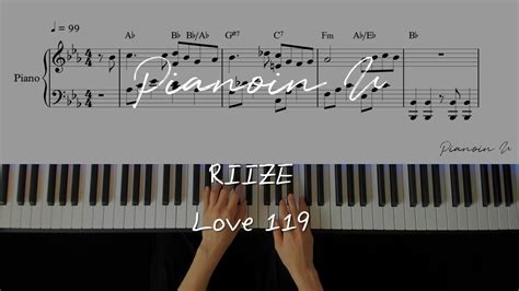 Riize Love Piano Cover Sheet Youtube