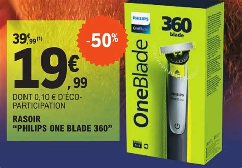 Promo RASOIR PHILIPS ONE BLADE 360 Chez E Leclerc