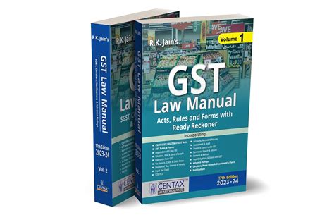 Buy R K Jains Gst Law Manual Set Of Vols Incorporating Gst