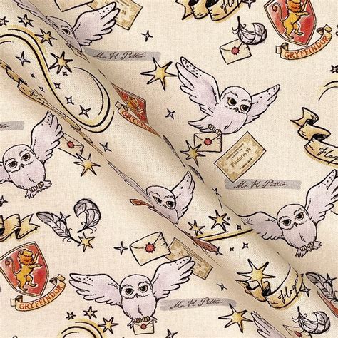 Harry Potter Quilting Fabric 100 Cotton Official Licenced 140cm Wide