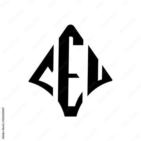 CEU Letter Logo Design CEU Modern Letter Logo With Black And White