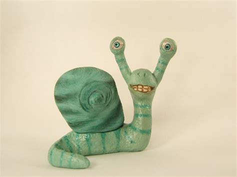 Snail Turquoise Clay Sculpture