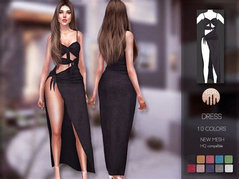 Busra Tr S Dress Bd Sims Dresses Sims Clothing Sims Tsr