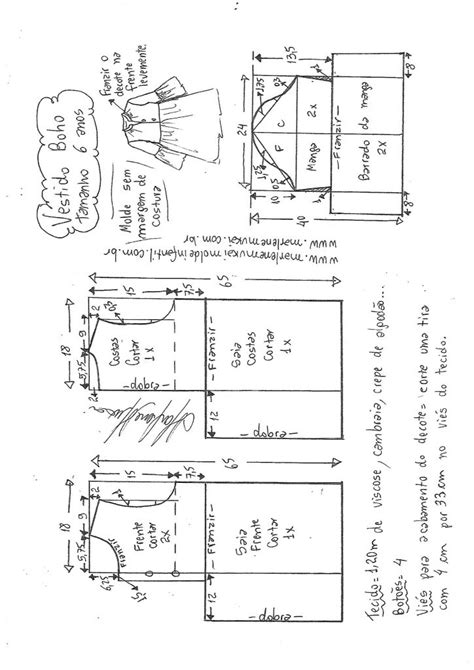 Vestido Boho Manga Longa Diy Marlene Mukai Molde Infantil