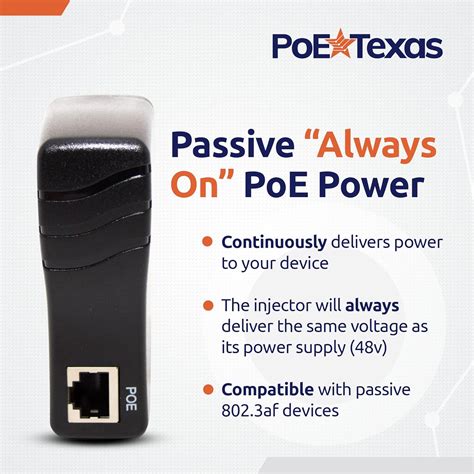 Poe Texas Ieee Af Poe A Usb C Power Y Datos Con Suministro