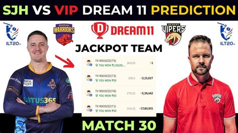 Sjh Vs Vip Dream11 Sjh Vs Vip Dream11 Prediction Sharjah Warriors Vs