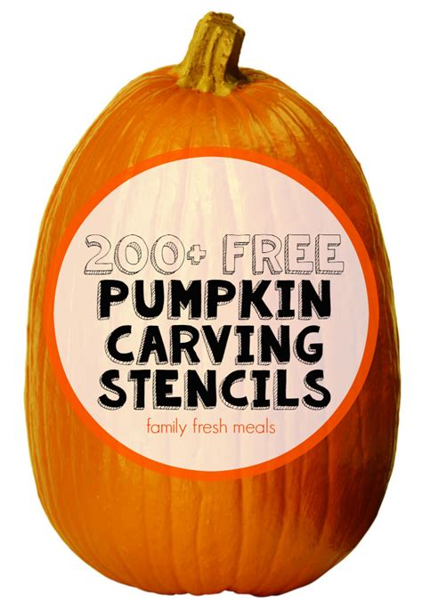 200+ Free Pumpkin Carving Stencils - Family Fresh Meals