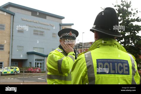 Stepping Hill Hospital Deaths Probe Police Stand Guard Outside