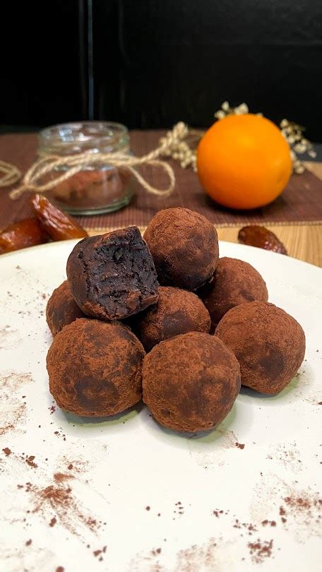 Trufas Saudáveis de Chocolate e Laranja Tiktok Colher de Pau e