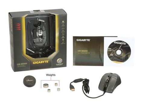 GIGABYTE GM M8000 Black Laser Gaming Mouse Newegg