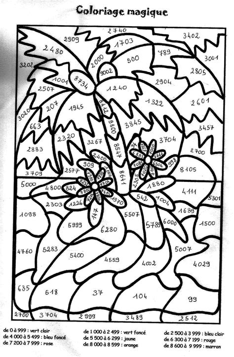 14 Modeste Coloriage Magique Fractions Collection Coloriage