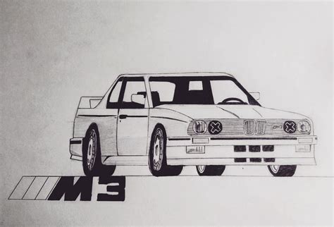 Bmw E30 M3 Drawing Rcarart