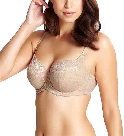 Panache Nude Envy Stretch Lace Full Cup Bra Us F Uk E Nwot