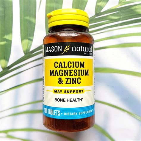 แคลเซยม แมกนเซยม ซงค Calcium Magnesium Zinc 100 Tablets Bone