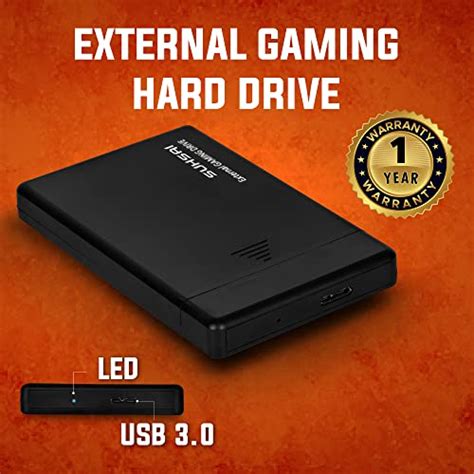 Suhsai External Hard Drive 1tb Usb 3 0 Gaming Hard Disk Ultra Slim And Portable 2 5 Hdd Extended