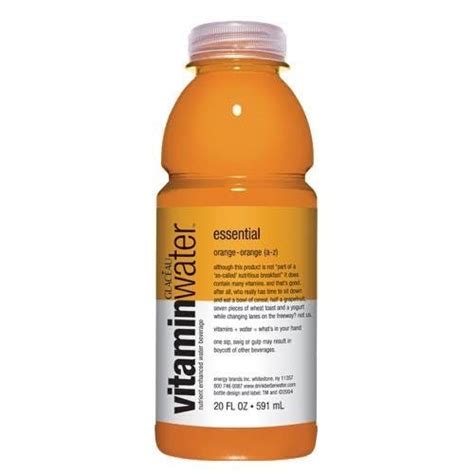 Glaceau Essential Orange Orange Vitaminwater 20 Oz Bottle Bruce Park