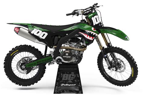 Kawasaki Bomber Semi Custom Motocross Graphics - BikeGraphix