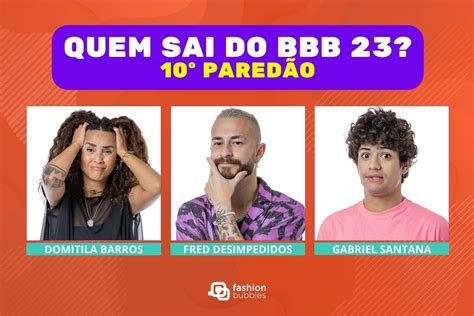 Enquete Bbb 23 Votação Gshow 10º Paredão Domitila Fred Ou Gabriel