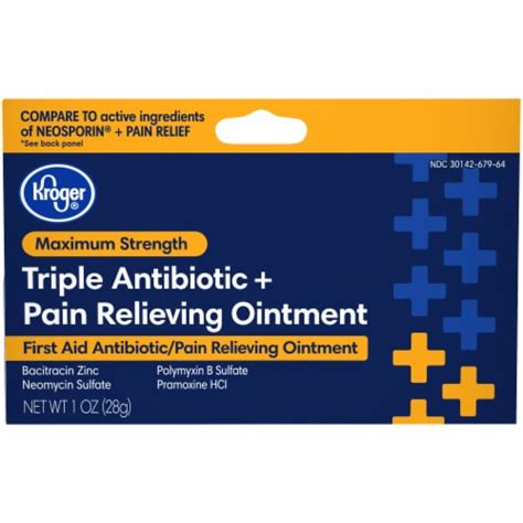 Kroger® Triple Antibiotic + Pain Relief Ointment, 1 oz - Ralphs