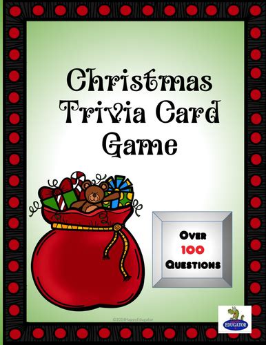 Christmas Activity Christmas Trivia Game | Teaching Resources