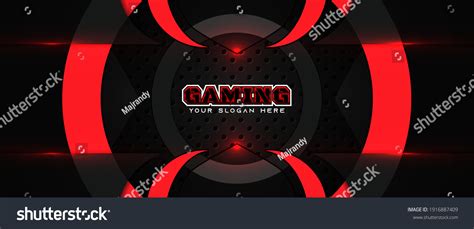 2,420 Futuristic Red And Black Abstract Gaming Banner Images, Stock ...