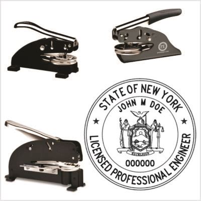 New York Professional Engineer Stamp Pe Stamp