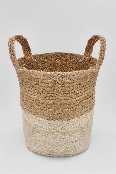 Square Jute Woven Basket Boohoo