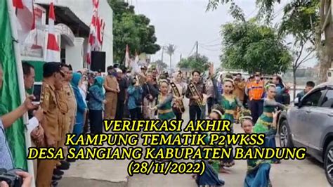 Verifikasi Akhir Kampung Tematik P Wkss Desa Sangiang Kabupaten Bandung