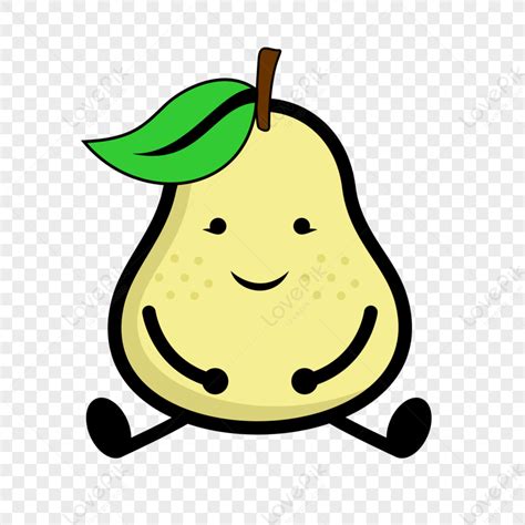 Pear, Fruit Pear, Cartoon Character, Cartoon Pear Free PNG And Clipart ...