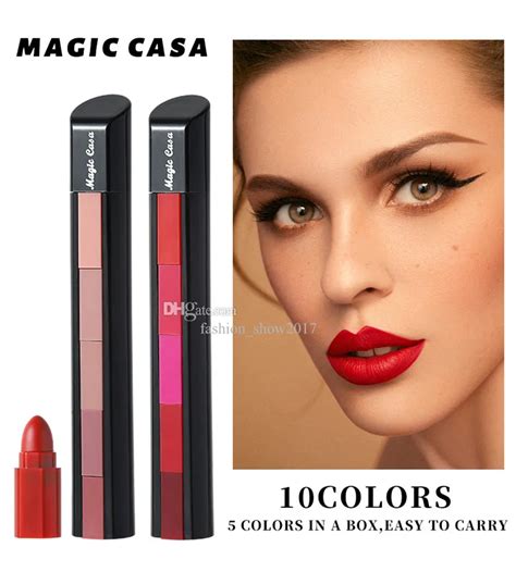 5 In 1 Matte Matte Lip Crayon Set Waterproof Nude Long Lasting Velvet