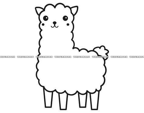 Lama Svg 1 Lama Cut File Lama Dxf Lama Png Lama Clipart Etsy