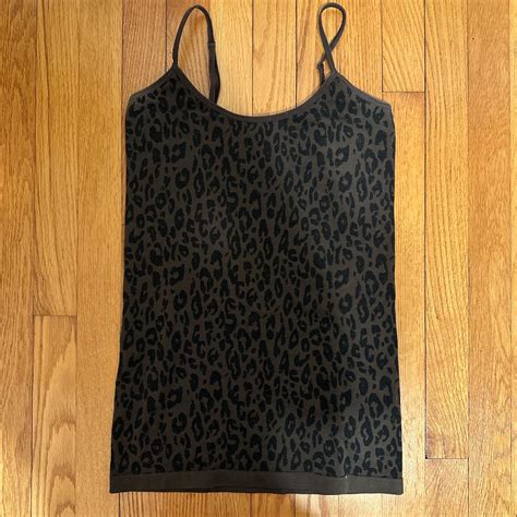 Depop Payments Only Repop Brown Cheetah Print Tank Depop