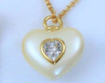 Joan Rivers Heart Necklace Set With 5 Pendants And 2 Bails Goldtone