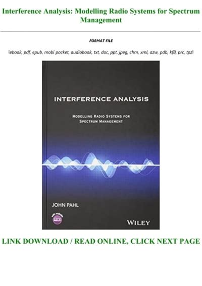 READ Interference Analysis Modelling Radio Systems For Spectrum