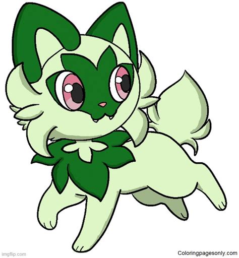 Sprigatito The Grass Cat Pokemon Imgflip