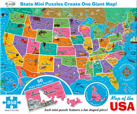 United States Of America Map Puzzle