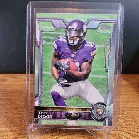 Topps Stefon Diggs Rookie Card Rc Vikings Bills Ebay