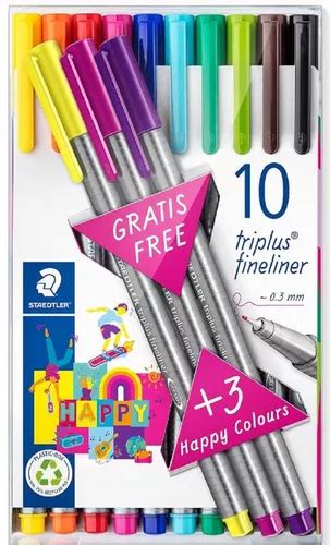 Caneta Fineliner Mm Kit Cores Staedtler Frete Gr Tis