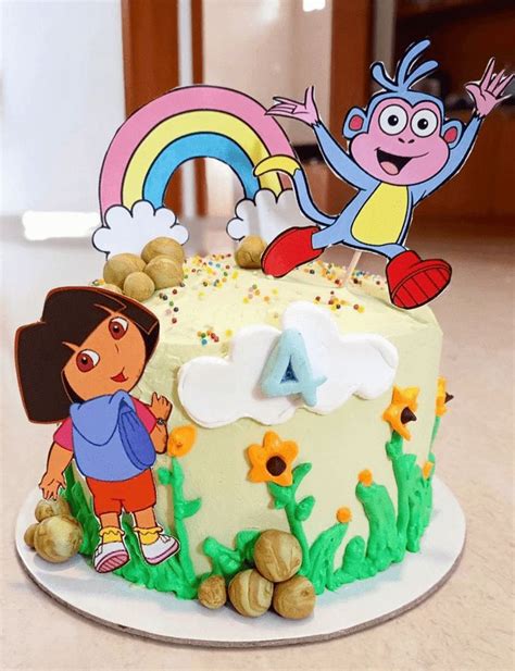 Dora Cake Design Images Dora Birthday Cake Ideas Dora Birthday Cake