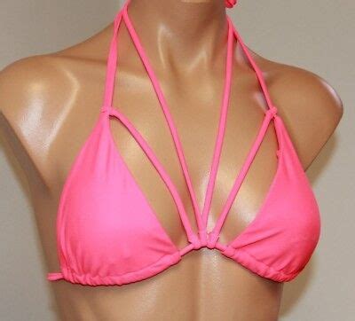 New RACHEL Rachel Roy Swimsuit Bikini Top Bra Sz S Watermelon Crush EBay