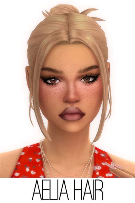 Aelia Set Arethabee Sims Hair Mod Hair Sims