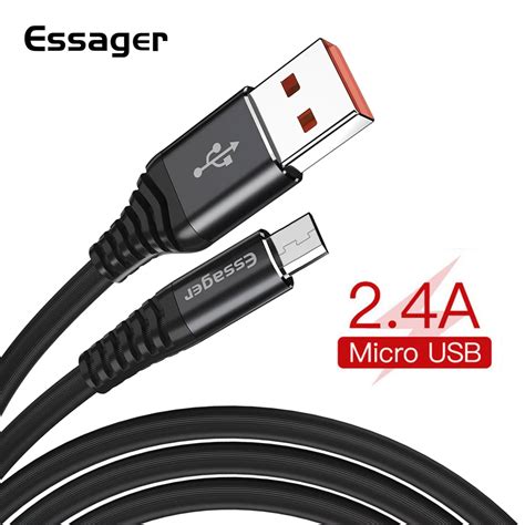 Micro Usb Cableessager 5v24a Fast Charging Data Charger Microusb Cord For Xiaomi Redmi 5a