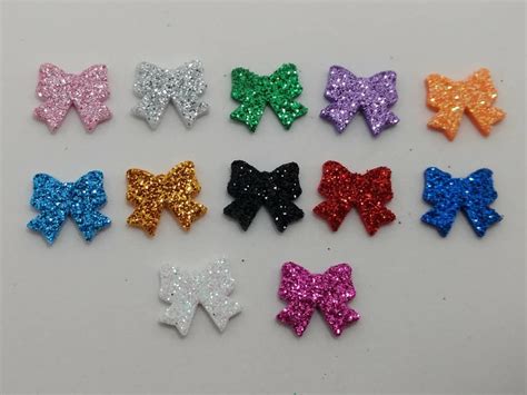 mini Laço Eva C glitter 1 5 cm 200 Unidades Elo7