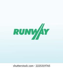 Runway Vector Logo Design Idea Stock Vector (Royalty Free) 2225319765 ...