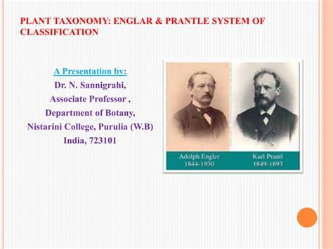 Engler And Prantl System Of Classification In Plant Taxonomy PPT