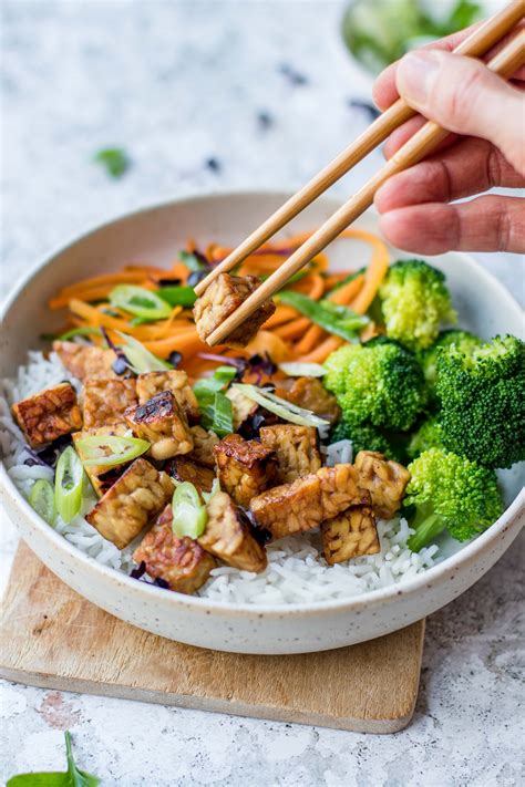 Tempeh Rice Bowl With Vegetables Easy Vegan Recipe Klara S Life