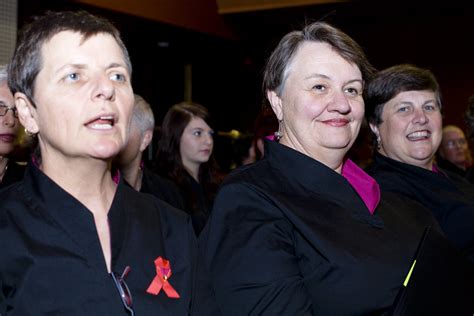 Sydney Gay And Lesbian Choir Performing Tainted Love At Paddington