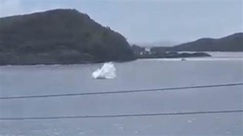 Horrifying moment plane nose dives and crashes into the sea off ...