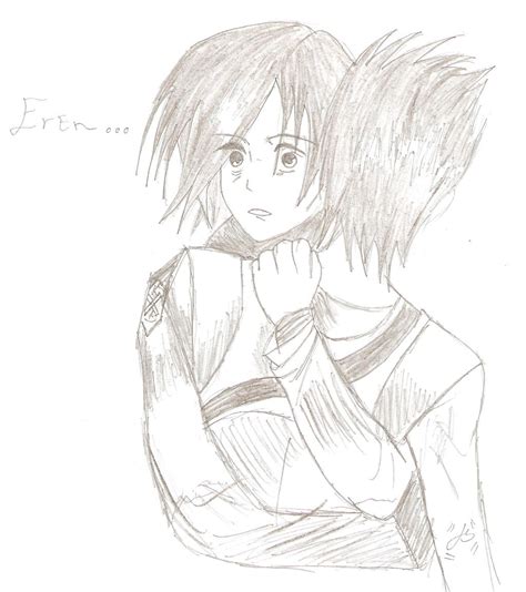 Mikasa and Eren hug! by ImRocker on DeviantArt